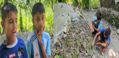 পরকীয়ার টানে মা চলে গেছেন, বাবার কবরের পাশে বসে দিন কাটে দুই শিশুর