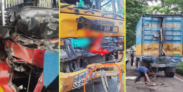 সাতসকালে বাস-কাভার্ডভ্যান-লরির ত্রিমুখী সংঘর্ষে নিহত ৩